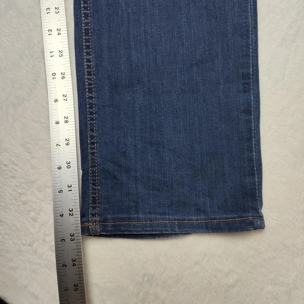 Dearborn‎ Denim Jeans Mens 38x33 Blue Wash Straight Leg Stretch Chicago USA